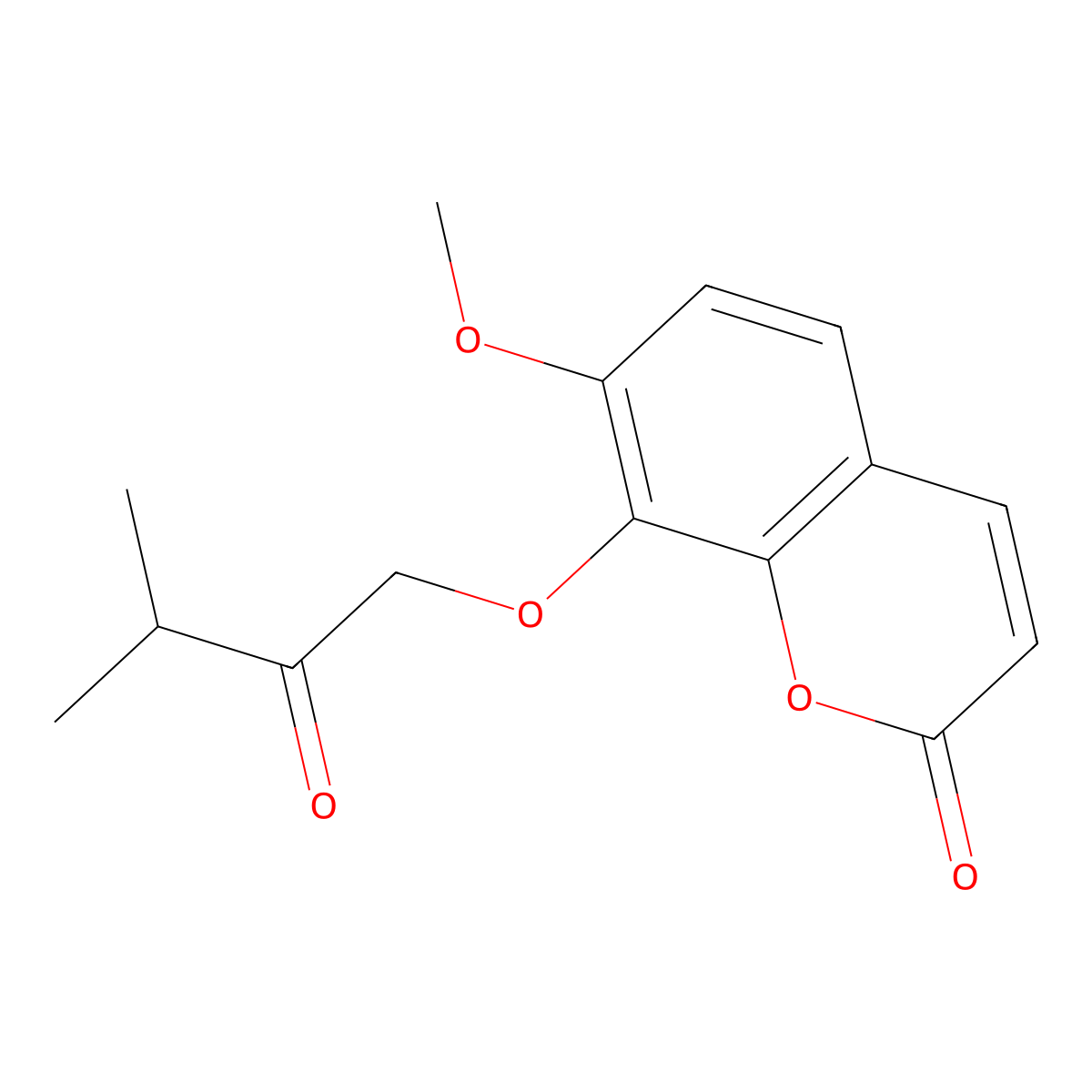 7-Methoxy-8-(2-oxo-3-methylbutoxy)coumarin molecular structure, CAS 188426-72-4