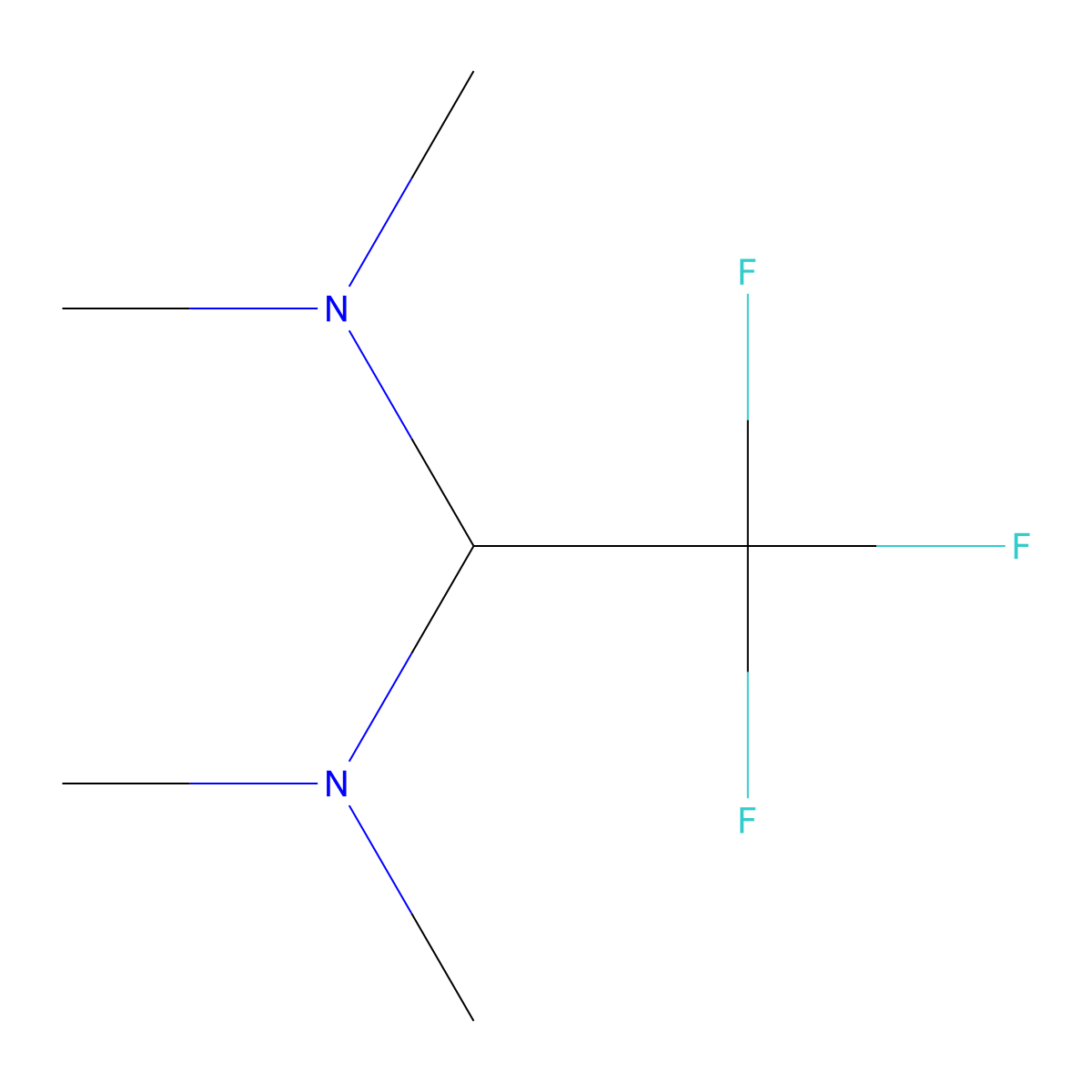 1,1-Bis(dimethylamino)-2,2,2-trifluoroethane molecular structure, CAS 188429-64-3