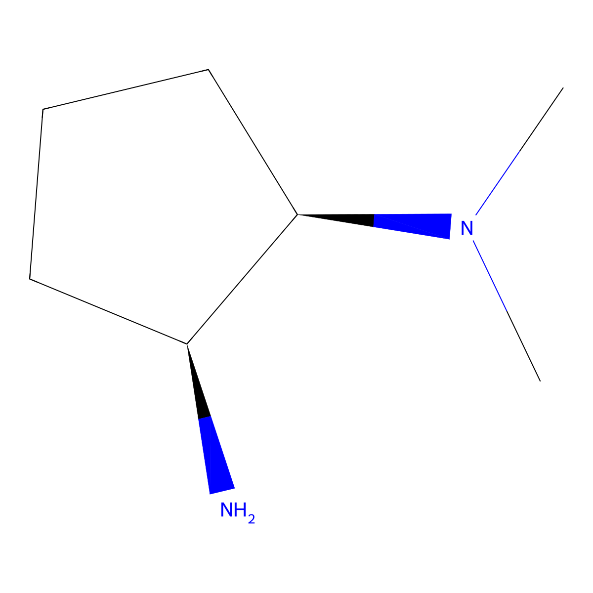 (1R,2S)-N1,N1-Dimethylcyclopentane-1,2-diamine molecular structure, CAS 1884308-80-8