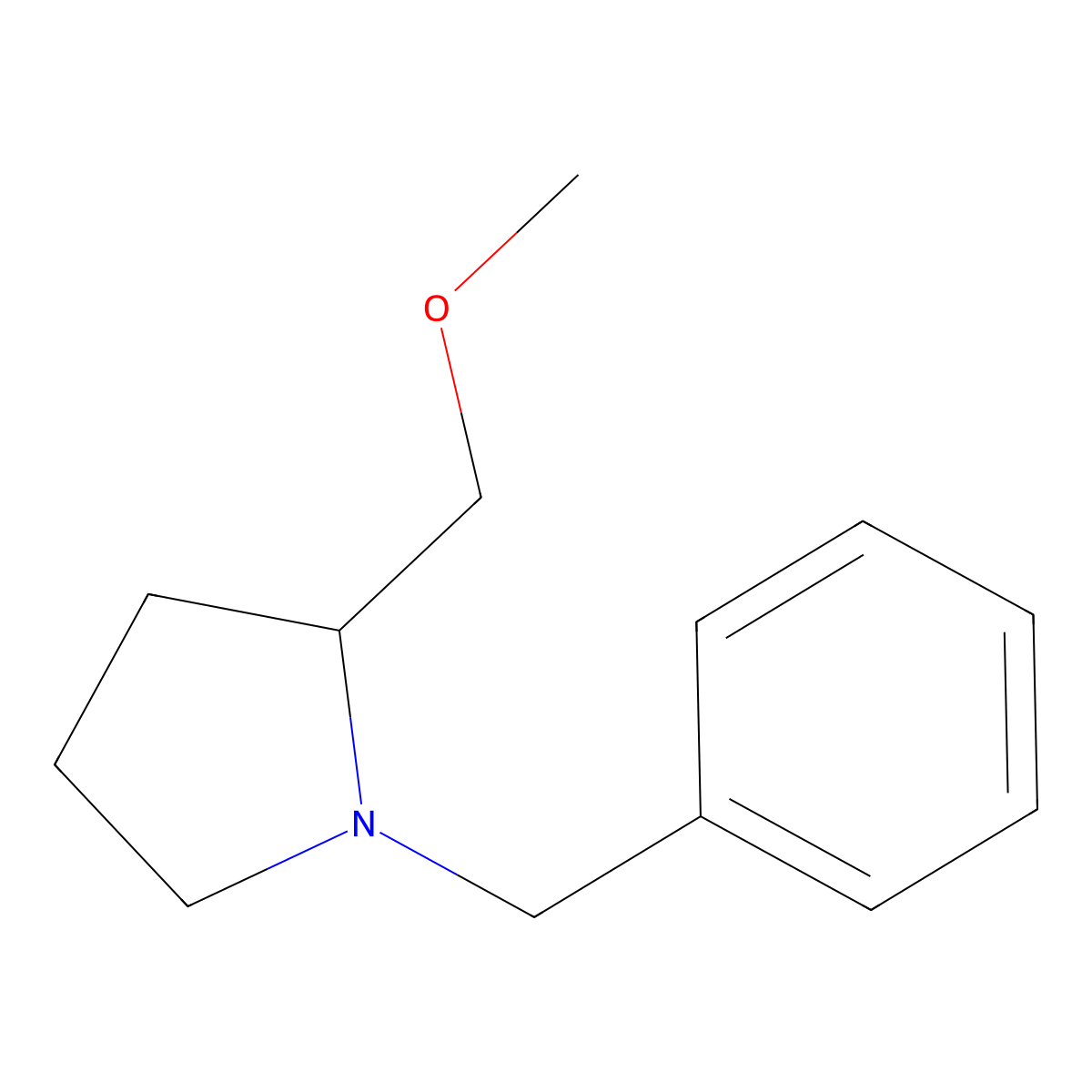 (2R)-1-Benzyl-2-(methoxymethyl)pyrrolidine molecular structure, CAS 1884310-07-9