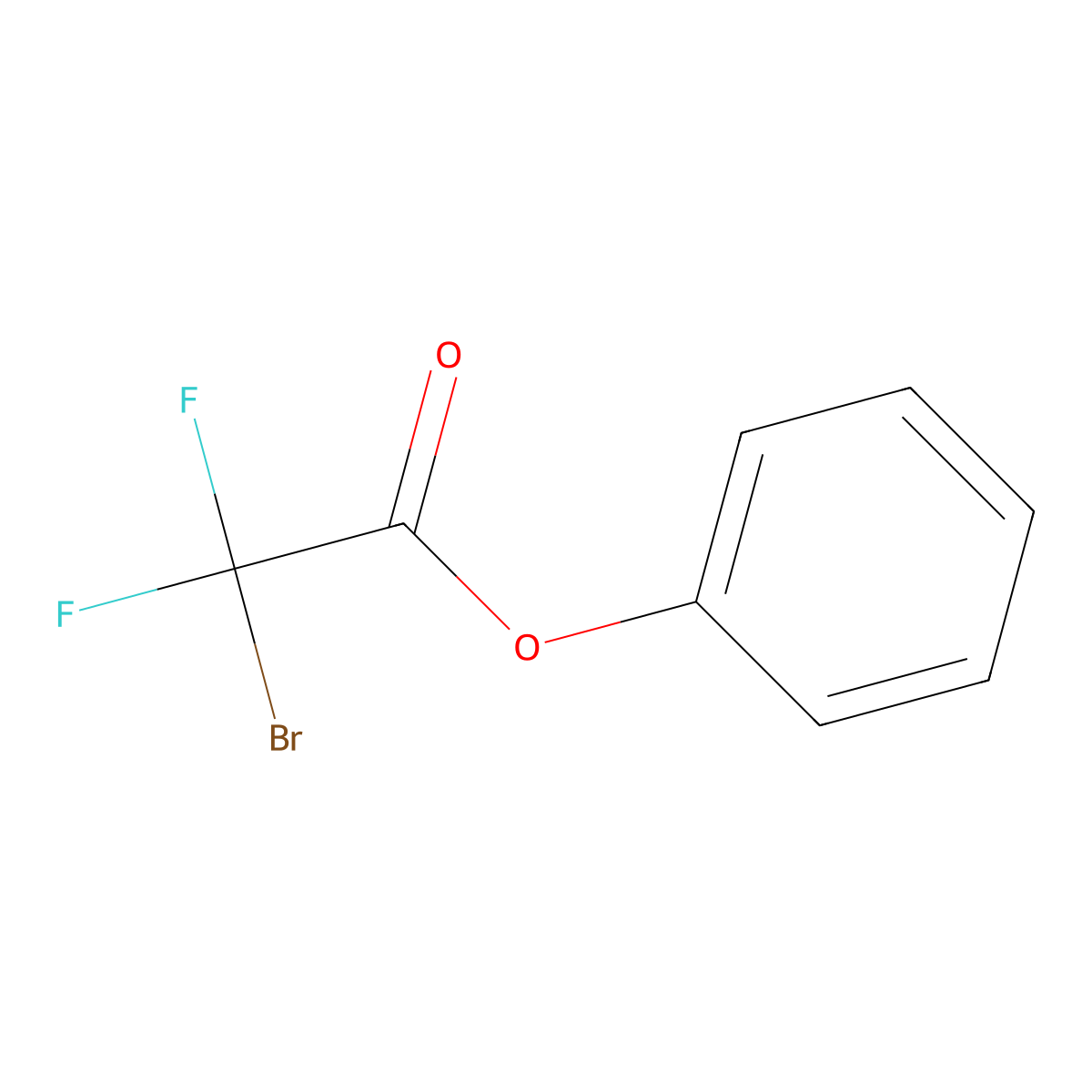 Phenyl 2-bromo-2,2-difluoroacetate molecular structure, CAS 1884337-37-4