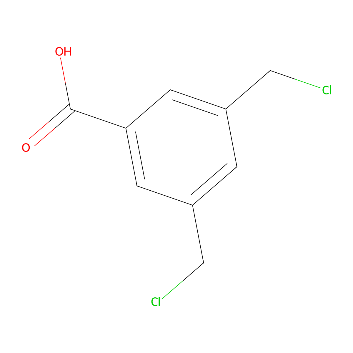 3,5-Bis(chloromethyl)benzoic acid molecular structure, CAS 1884384-24-0