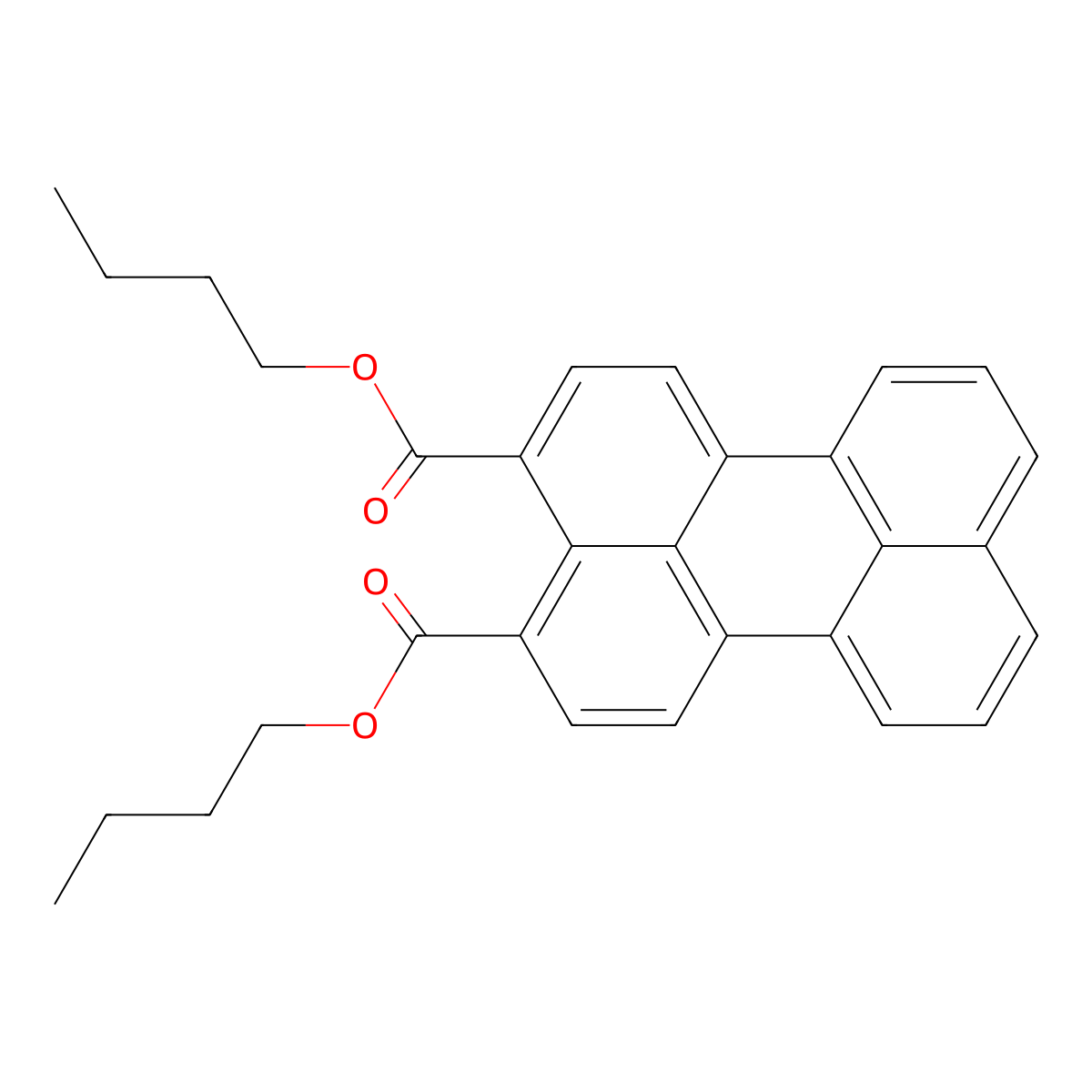 Dibutyl perylene-3,4-dicarboxylate molecular structure, CAS 1884680-44-7