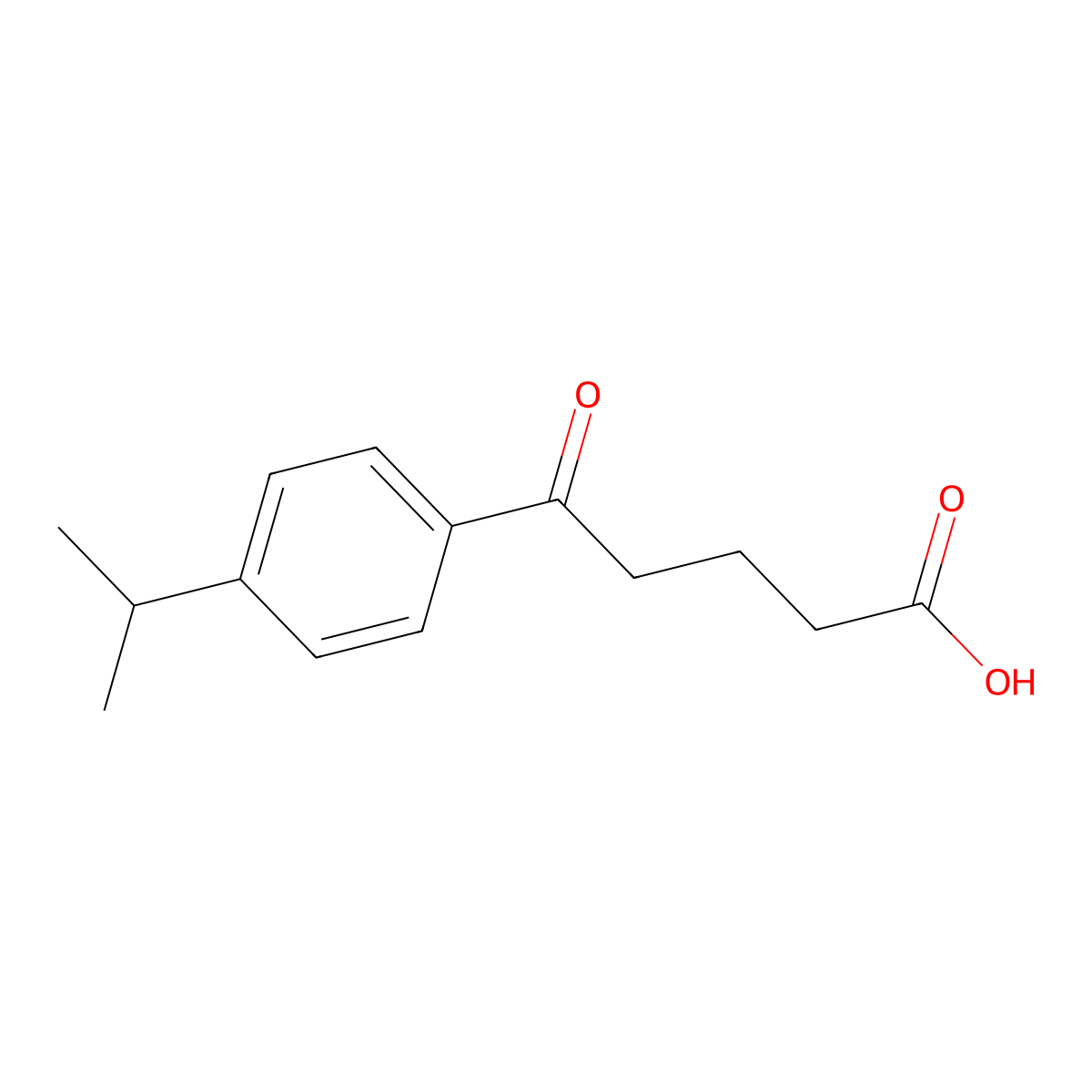 Butyric acid, 4-(p-isopropylbenzoyl)- molecular structure, CAS 18847-18-2
