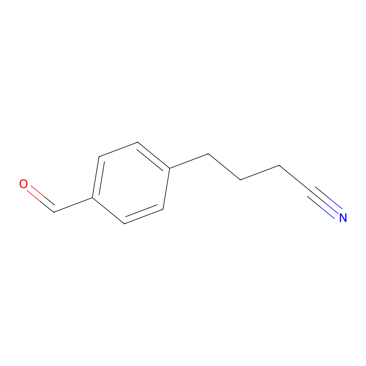 4-(4-Formylphenyl)butanenitrile molecular structure, CAS 188481-39-2