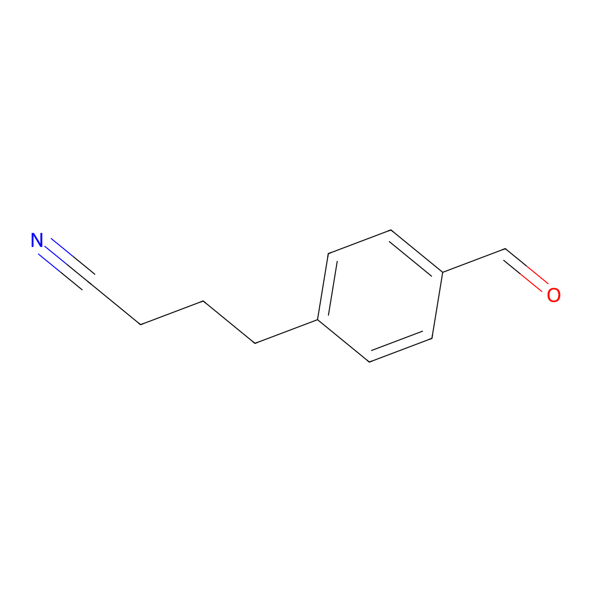 4-(4-Formylphenyl)butanenitrile molecular structure, CAS 188481-39-2