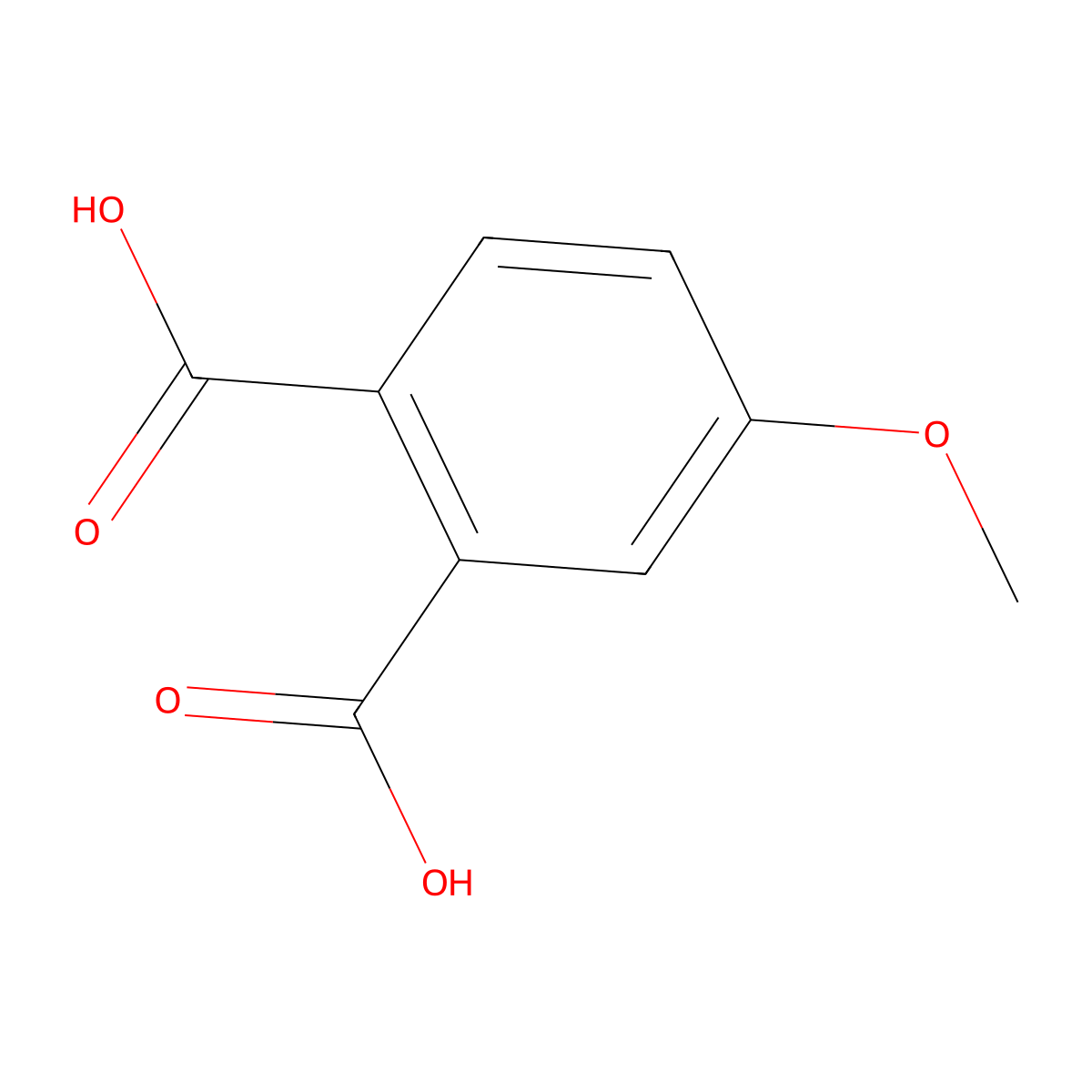 4-Methoxyphthalic acid molecular structure, CAS 1885-13-8