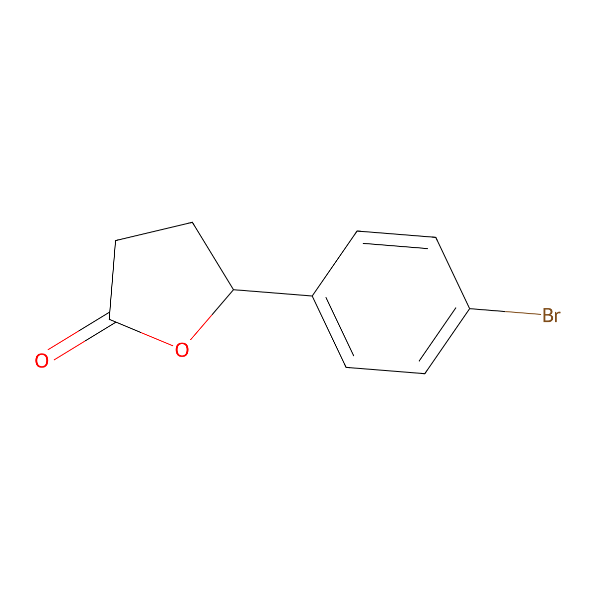 5-(4-Bromophenyl)oxolan-2-one molecular structure, CAS 1885-28-5