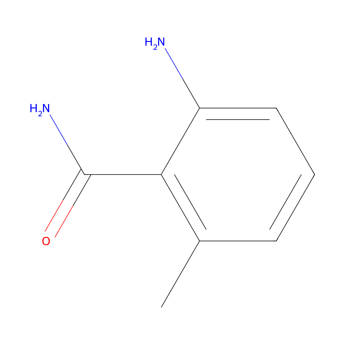 2-Amino-6-methylbenzamide molecular structure, CAS 1885-31-0