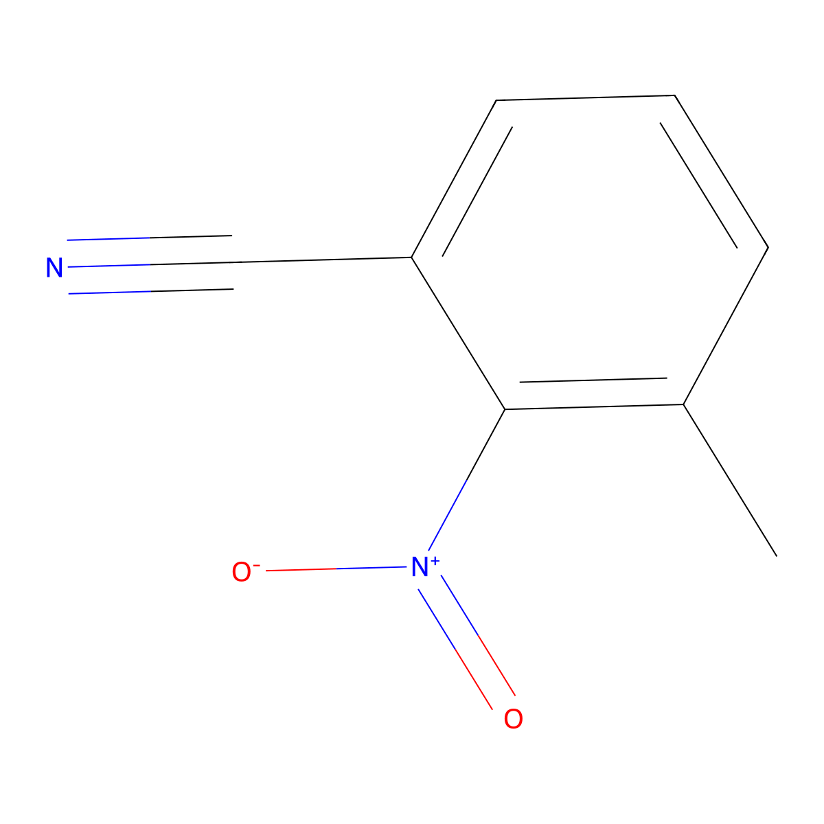 3-Methyl-2-nitrobenzonitrile molecular structure, CAS 1885-77-4