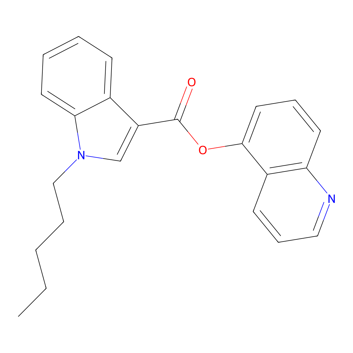 PB-22 5-hydroxyquinoline isomer molecular structure, CAS 1885091-23-5