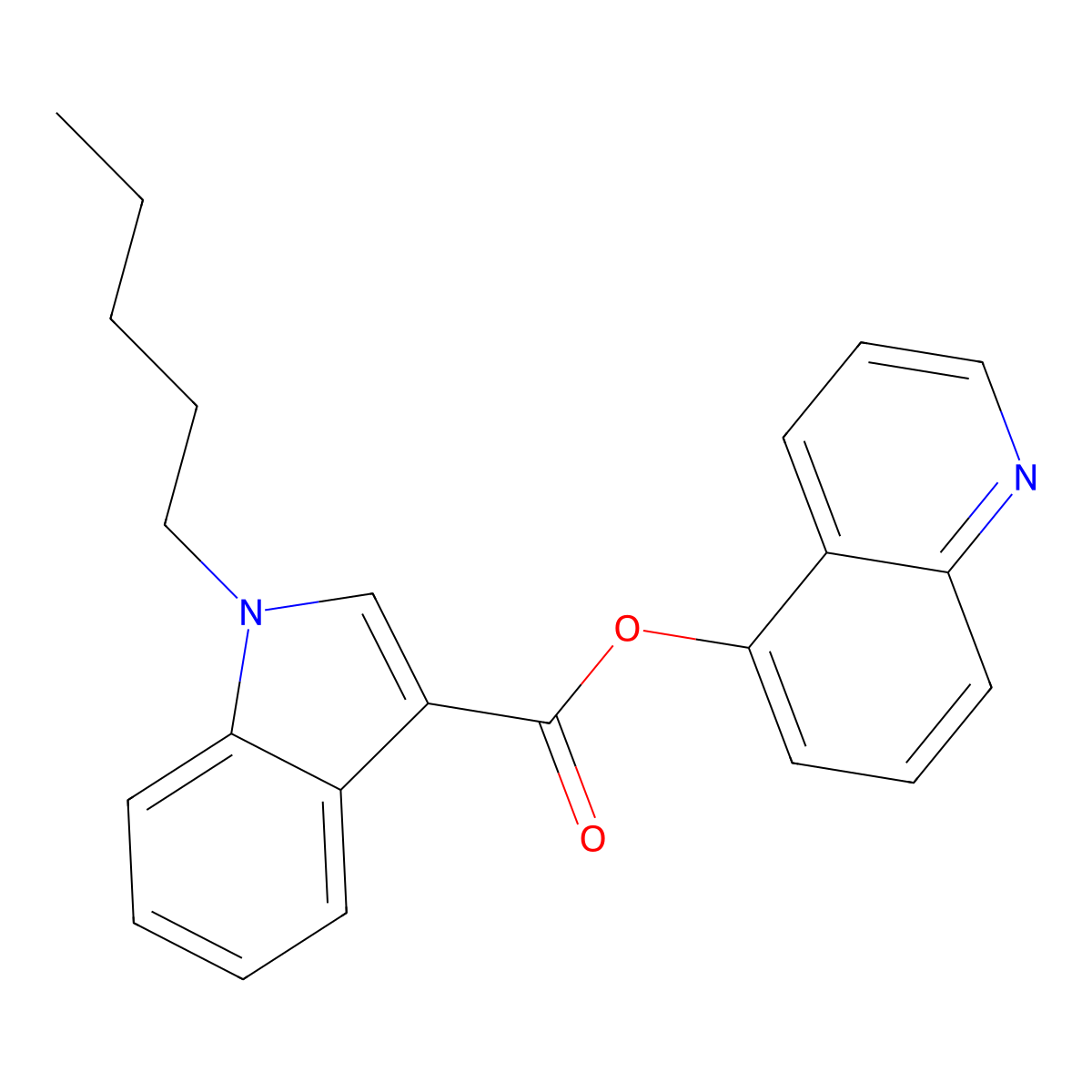 PB-22 5-hydroxyquinoline isomer molecular structure, CAS 1885091-23-5