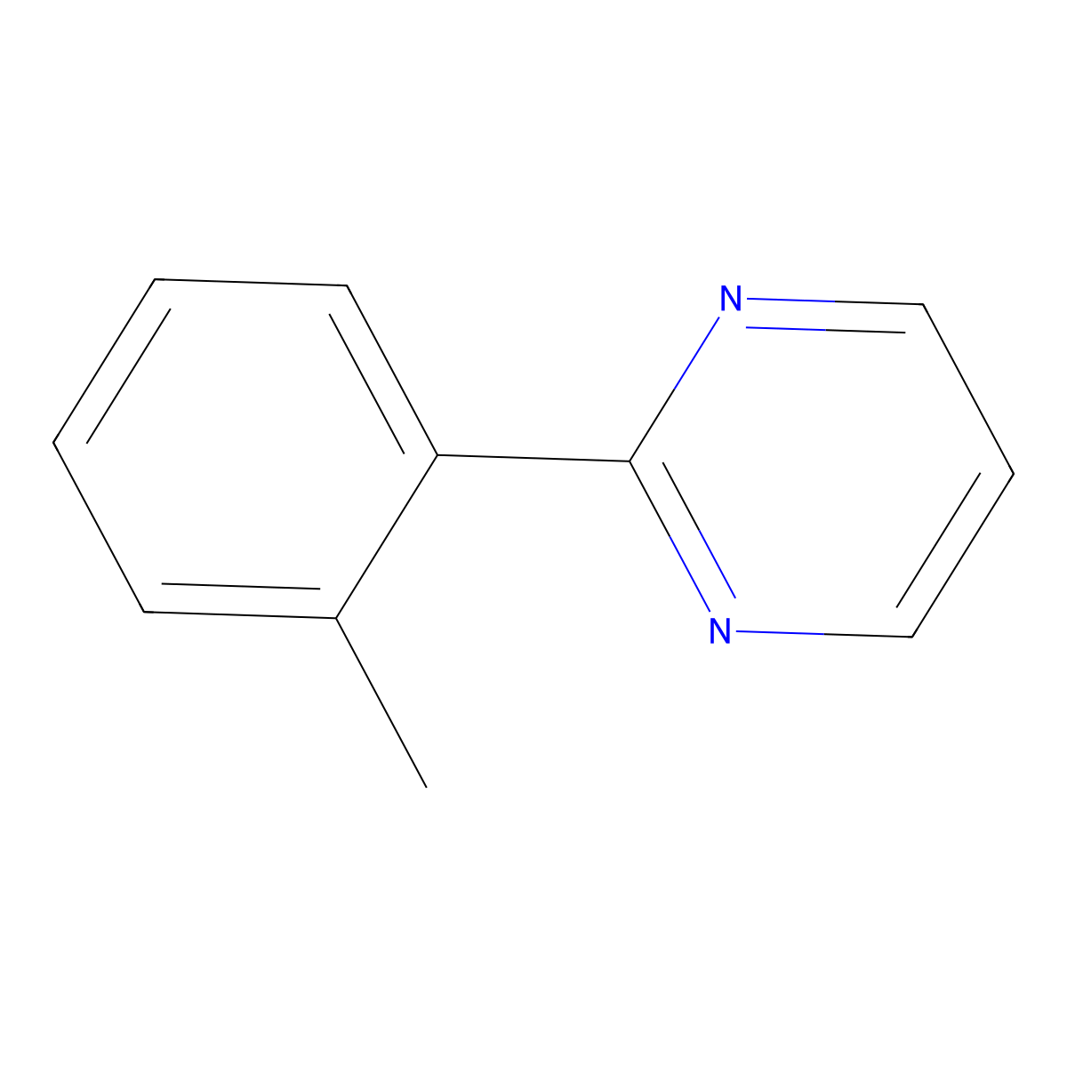Pyrimidine, 2-(2-methylphenyl)- molecular structure, CAS 188527-65-3
