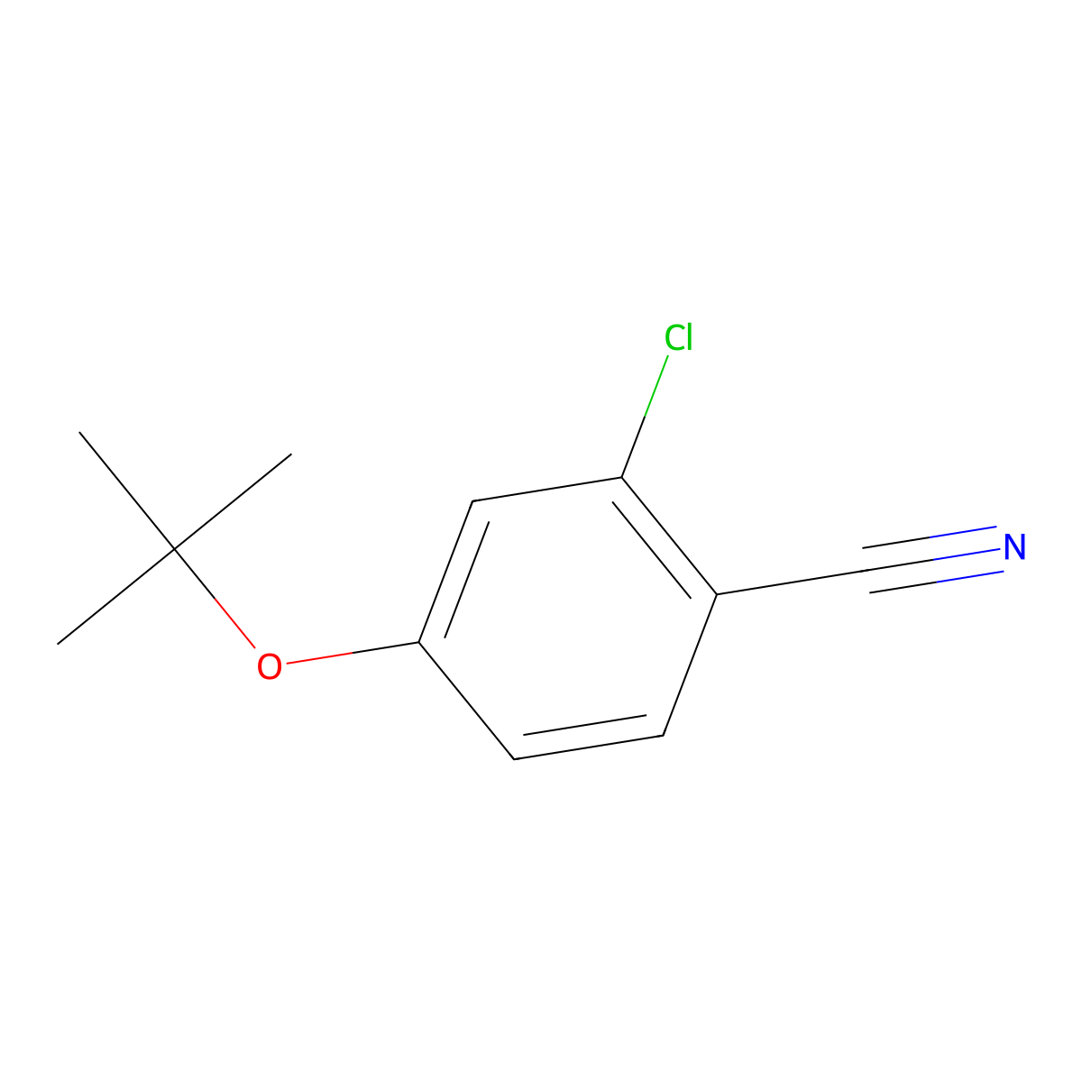 4-(Tert-butoxy)-2-chlorobenzonitrile molecular structure, CAS 188527-68-6