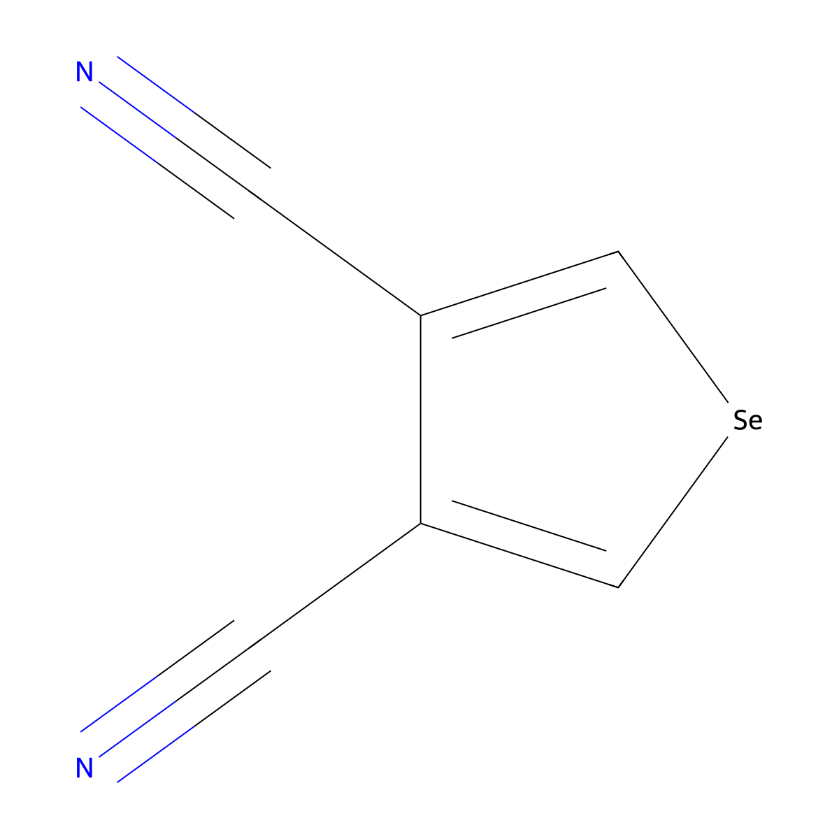 Selenophene-3,4-dicarbonitrile molecular structure, CAS 18853-44-6