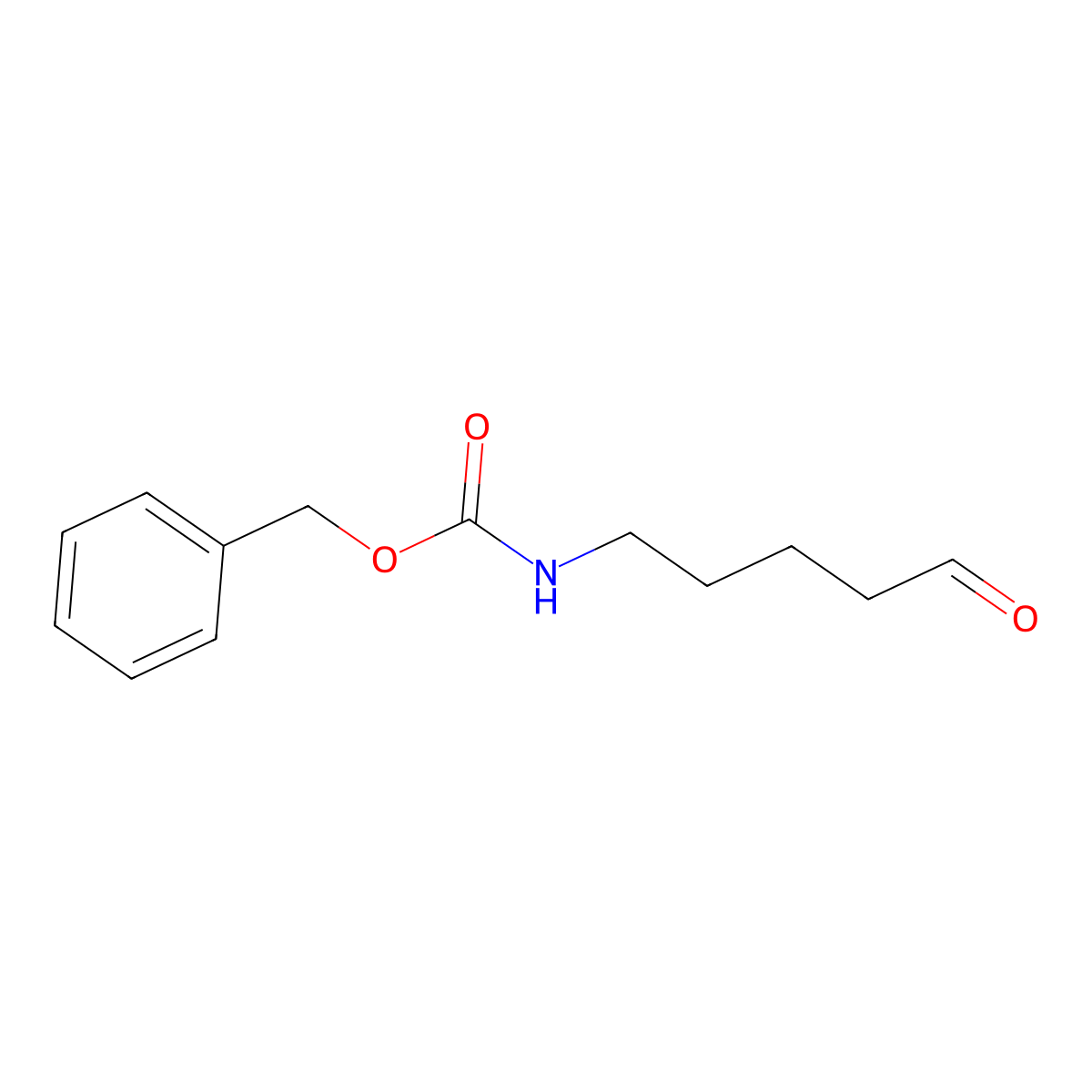 Benzyl (5-oxopentyl)carbamate molecular structure, CAS 188530-60-1