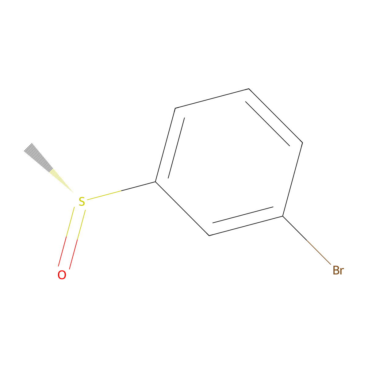 (R)-1-Bromo-3-(methylsulfinyl)benzene molecular structure, CAS 188539-86-8