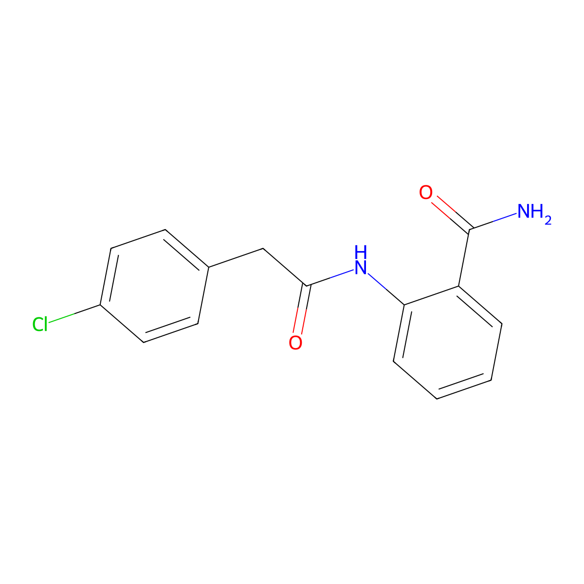 2-{[(4-Chlorophenyl)acetyl]amino}benzamide molecular structure, CAS 188544-72-1