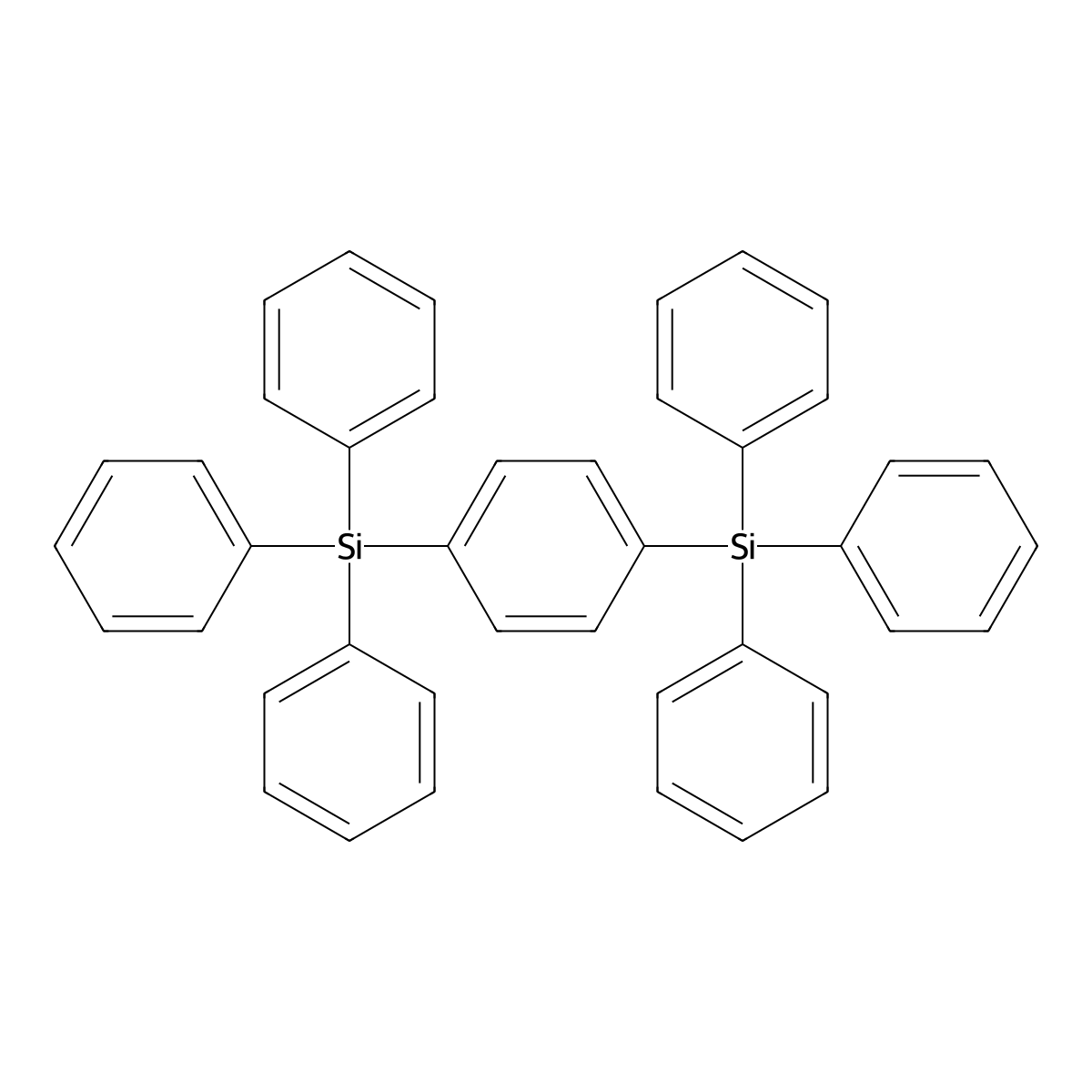 1,4-Bis(triphenylsilyl)benzene molecular structure, CAS 18856-08-1