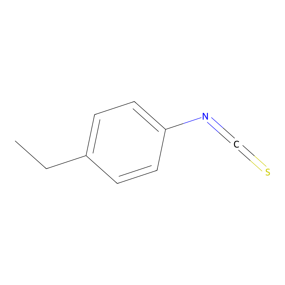 4-Ethylphenyl isothiocyanate molecular structure, CAS 18856-63-8
