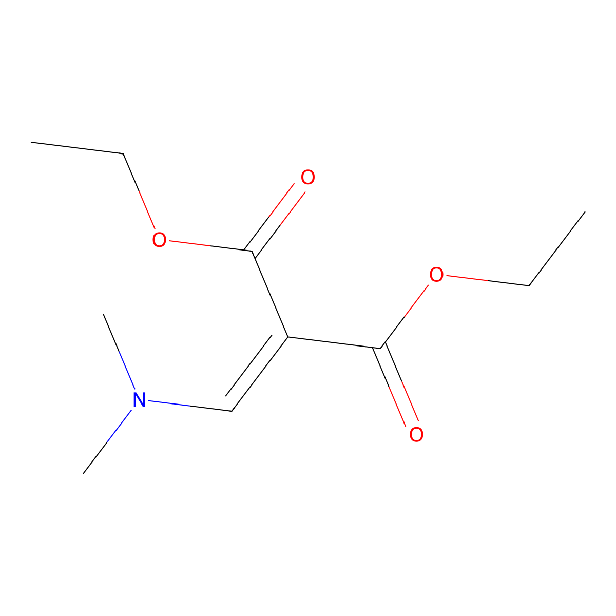 Diethyl 2-((dimethylamino)methylene)malonate molecular structure, CAS 18856-68-3