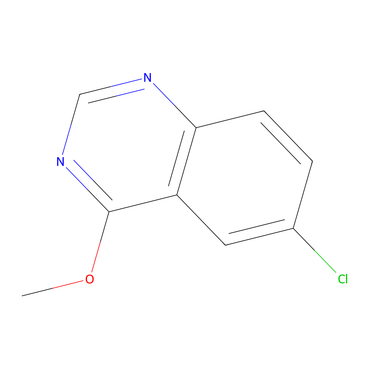 6-Chloro-4-methoxyquinazoline molecular structure, CAS 188569-30-4
