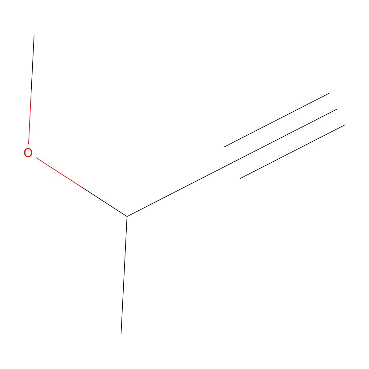 3-Methoxybut-1-yne molecular structure, CAS 18857-02-8