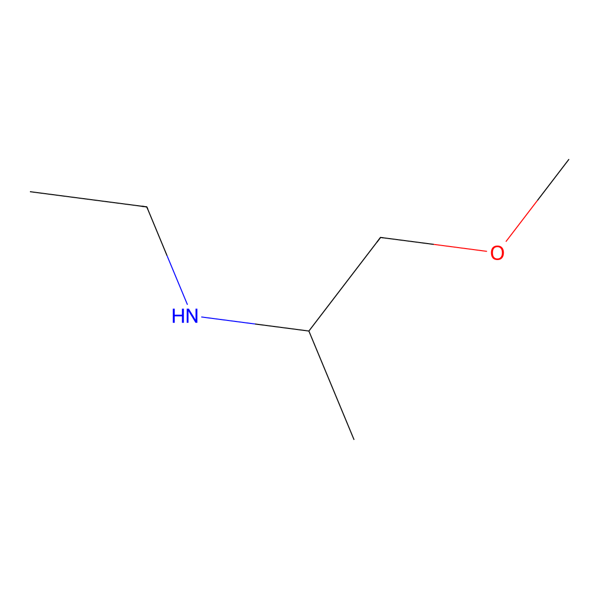 Ethyl(1-methoxypropan-2-yl)amine molecular structure, CAS 188575-75-9