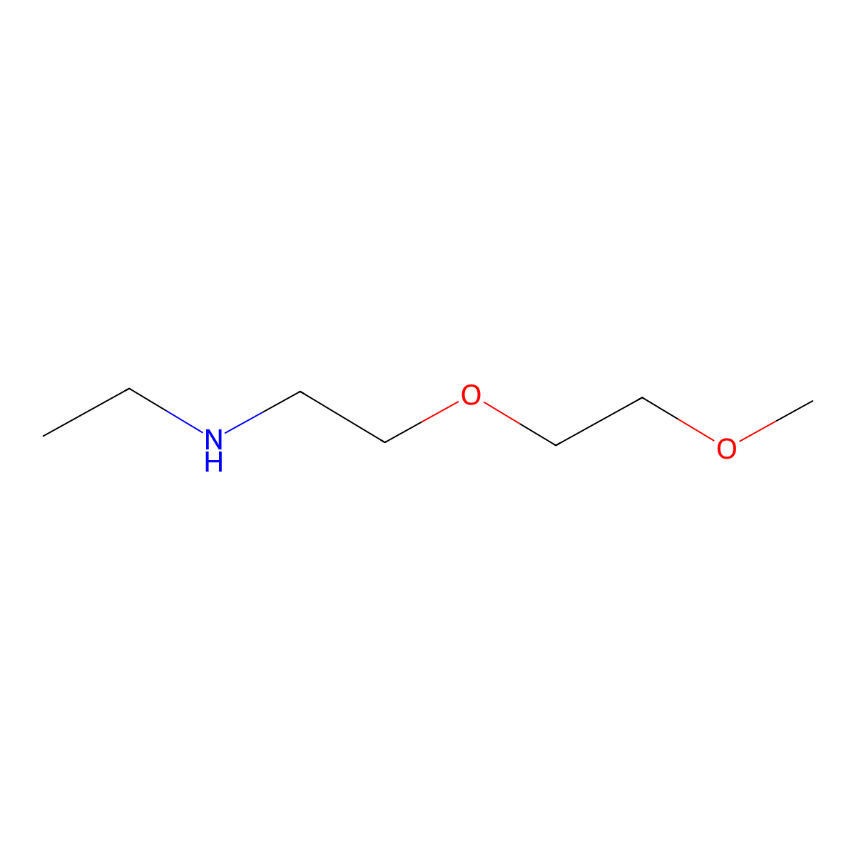 Ethyl[2-(2-methoxyethoxy)ethyl]amine molecular structure, CAS 188575-78-2