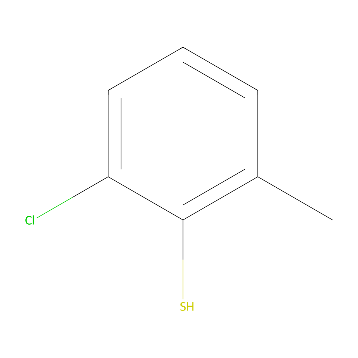 2-Chloro-6-methylthiophenol molecular structure, CAS 18858-05-4