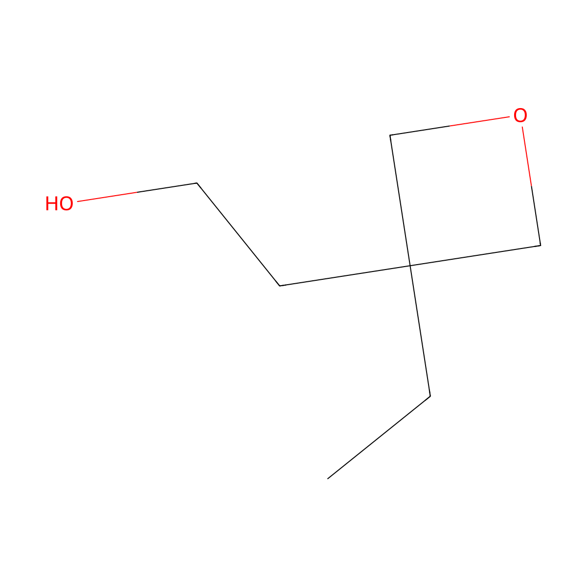 2-(3-Ethyloxetan-3-yl)ethan-1-ol molecular structure, CAS 188582-82-3