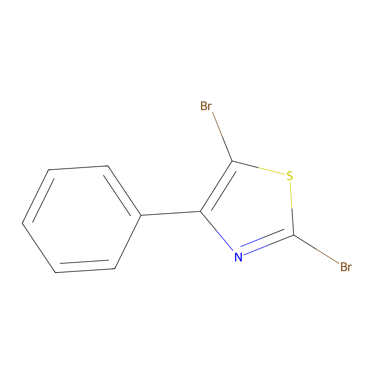 2,5-Dibromo-4-phenylthiazole molecular structure, CAS 188585-15-1