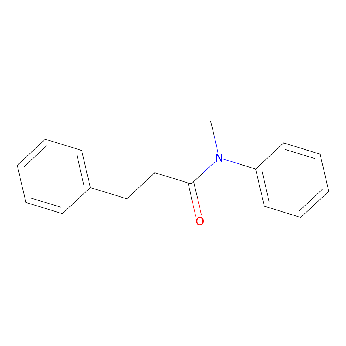 n-Methyl-n,3-diphenylpropanamide molecular structure, CAS 18859-20-6