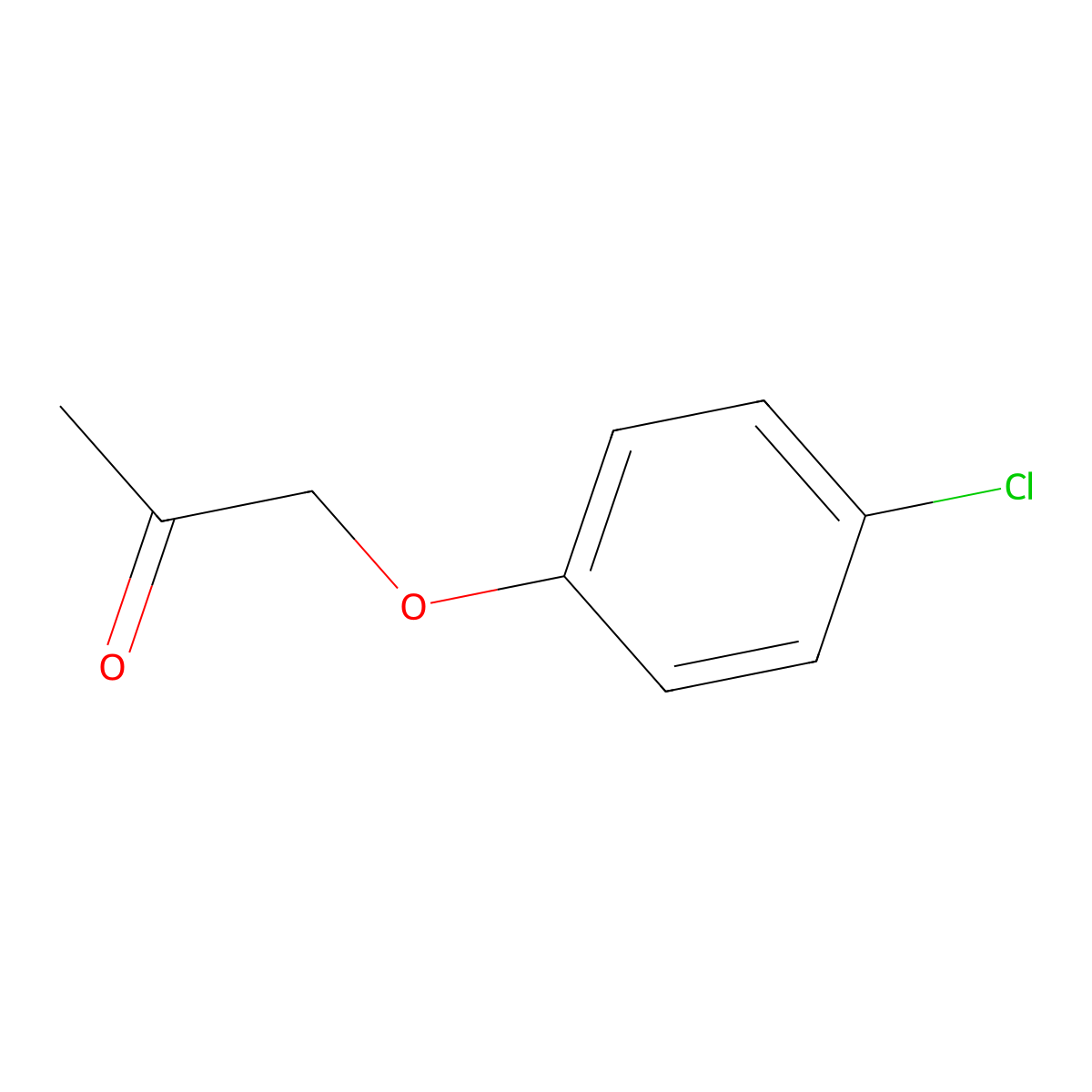1-(4-Chlorophenoxy)acetone molecular structure, CAS 18859-35-3