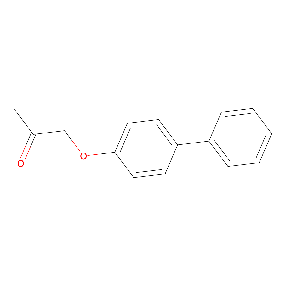 1-(4-Phenylphenoxy)propan-2-one molecular structure, CAS 18859-38-6