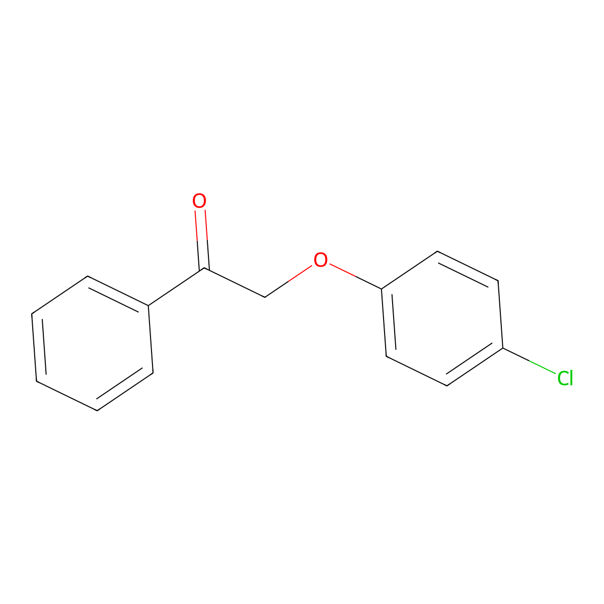 2-(4-Chlorophenoxy)-1-phenylethanone molecular structure, CAS 18859-48-8
