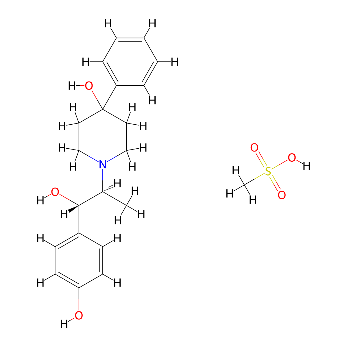 CP-101606 mesylate molecular structure, CAS 188591-67-5
