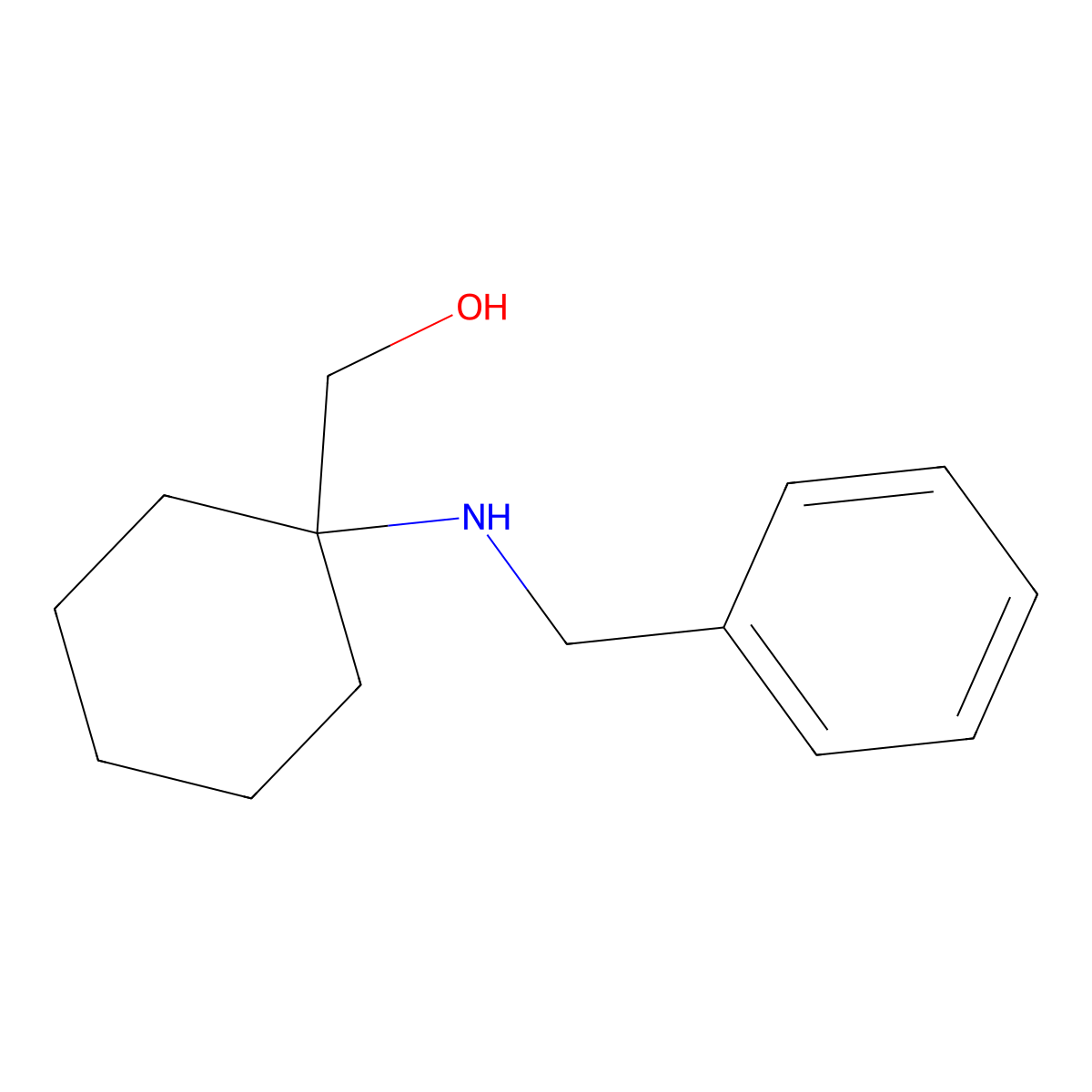 [1-(Benzylamino)cyclohexyl]methanol molecular structure, CAS 188593-96-6