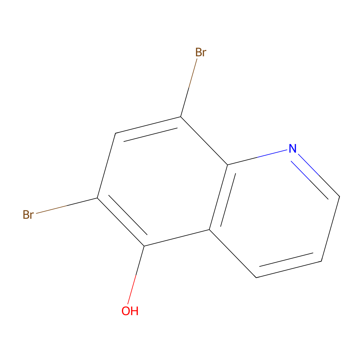 6,8-Dibromoquinolin-5-ol molecular structure, CAS 188594-89-0