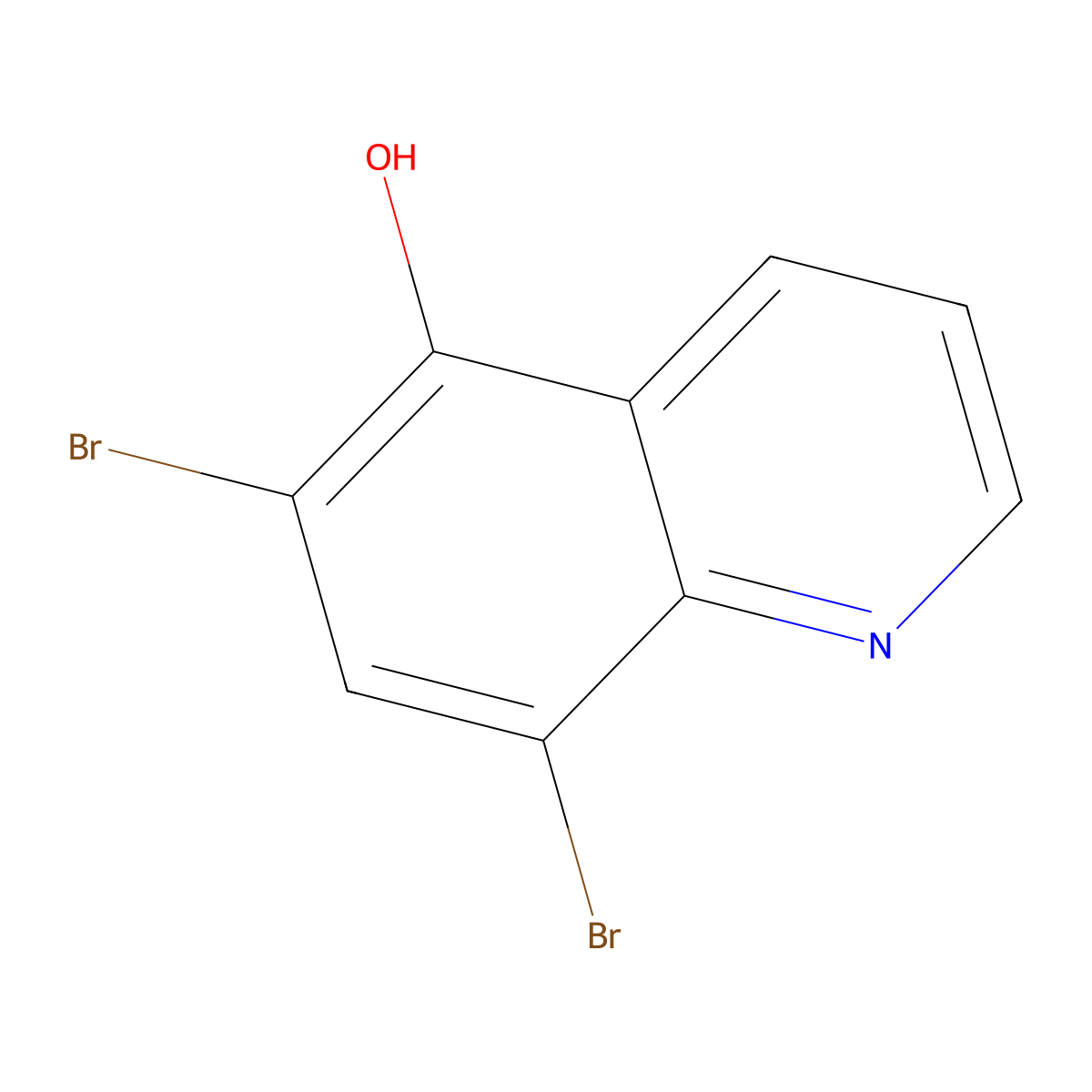 6,8-Dibromoquinolin-5-ol molecular structure, CAS 188594-89-0