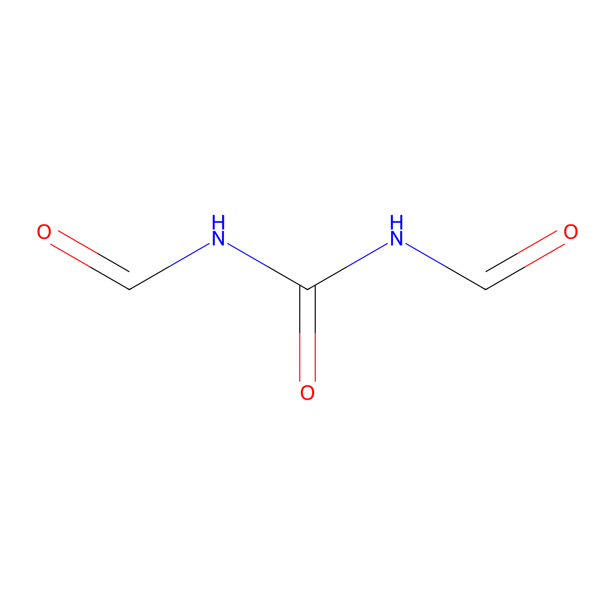 Urea, N,N'-diformyl- molecular structure, CAS 188596-19-2