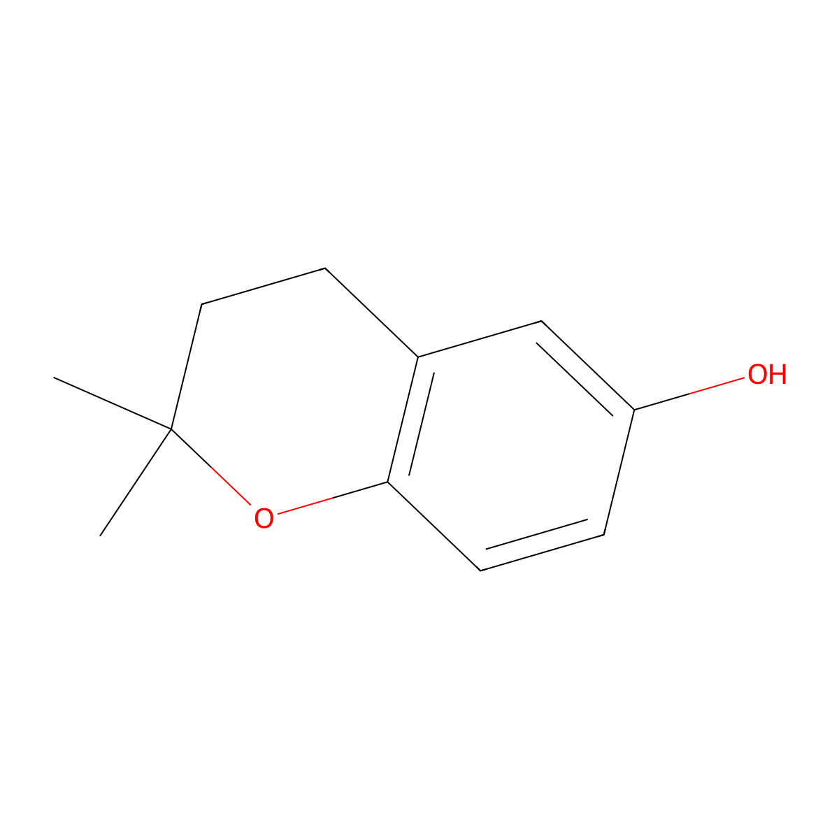 6-Hydroxy-2,2-dimethylchroman molecular structure, CAS 1886-42-6