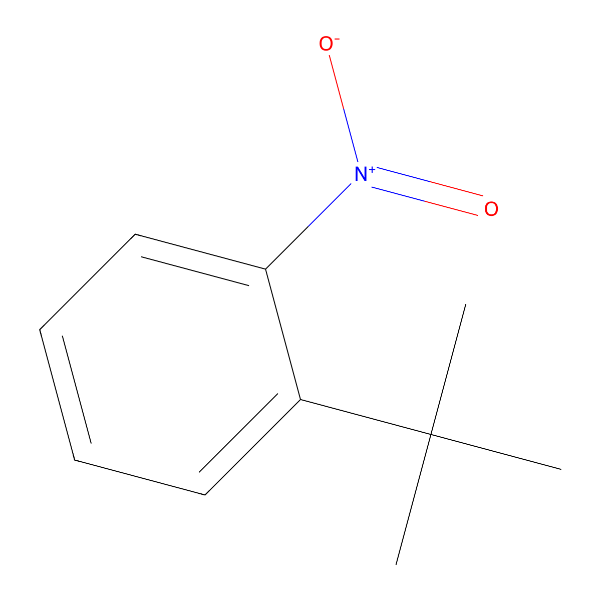 1-(1,1-Dimethylethyl)-2-nitrobenzene molecular structure, CAS 1886-57-3