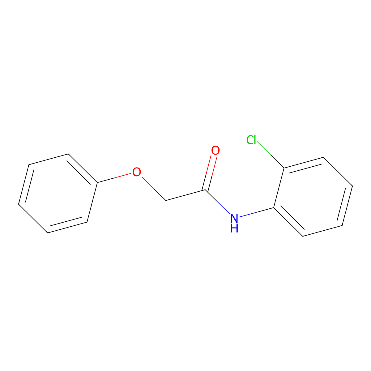 N-(2-chlorophenyl)-2-phenoxyacetamide molecular structure, CAS 18861-21-7