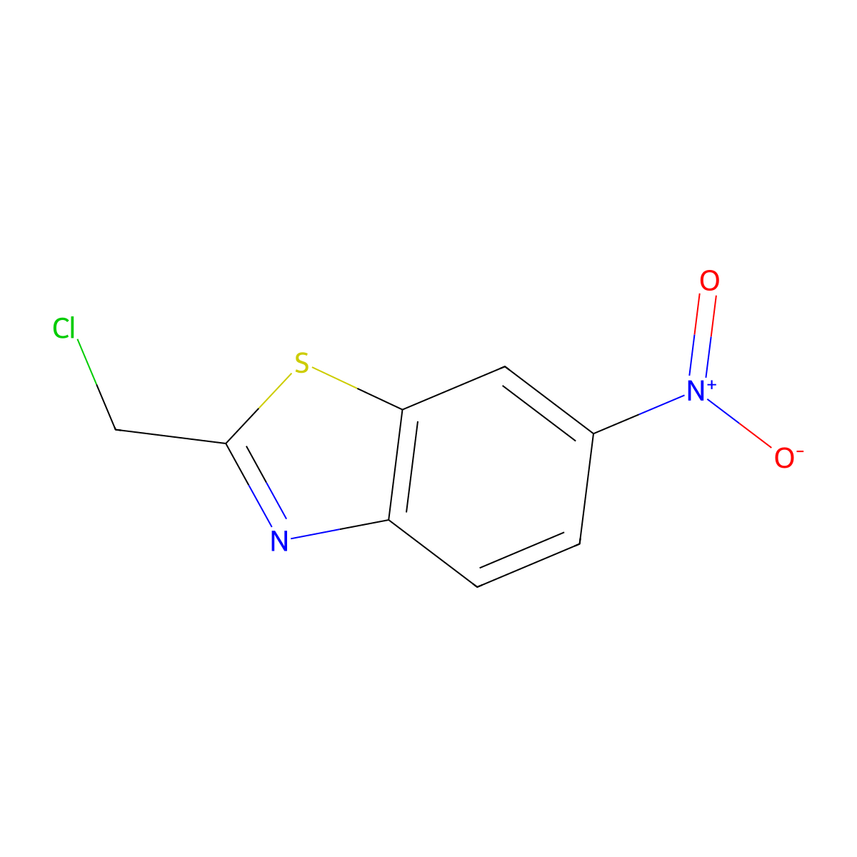2-(Chloromethyl)-6-nitro-1,3-benzothiazole molecular structure, CAS 188624-36-4
