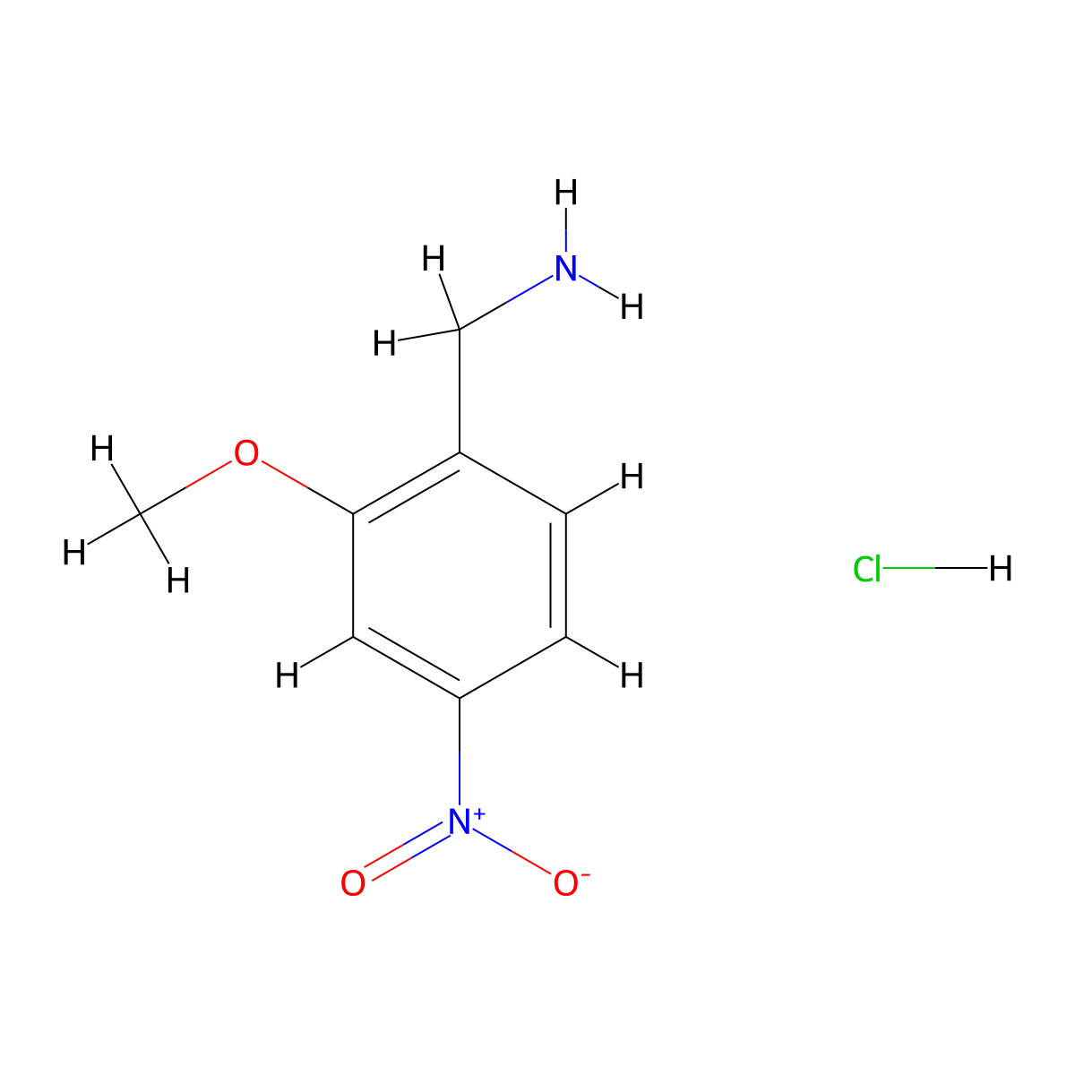 (2-Methoxy-4-nitrophenyl)methanaminehydrochloride molecular structure, CAS 188630-70-8
