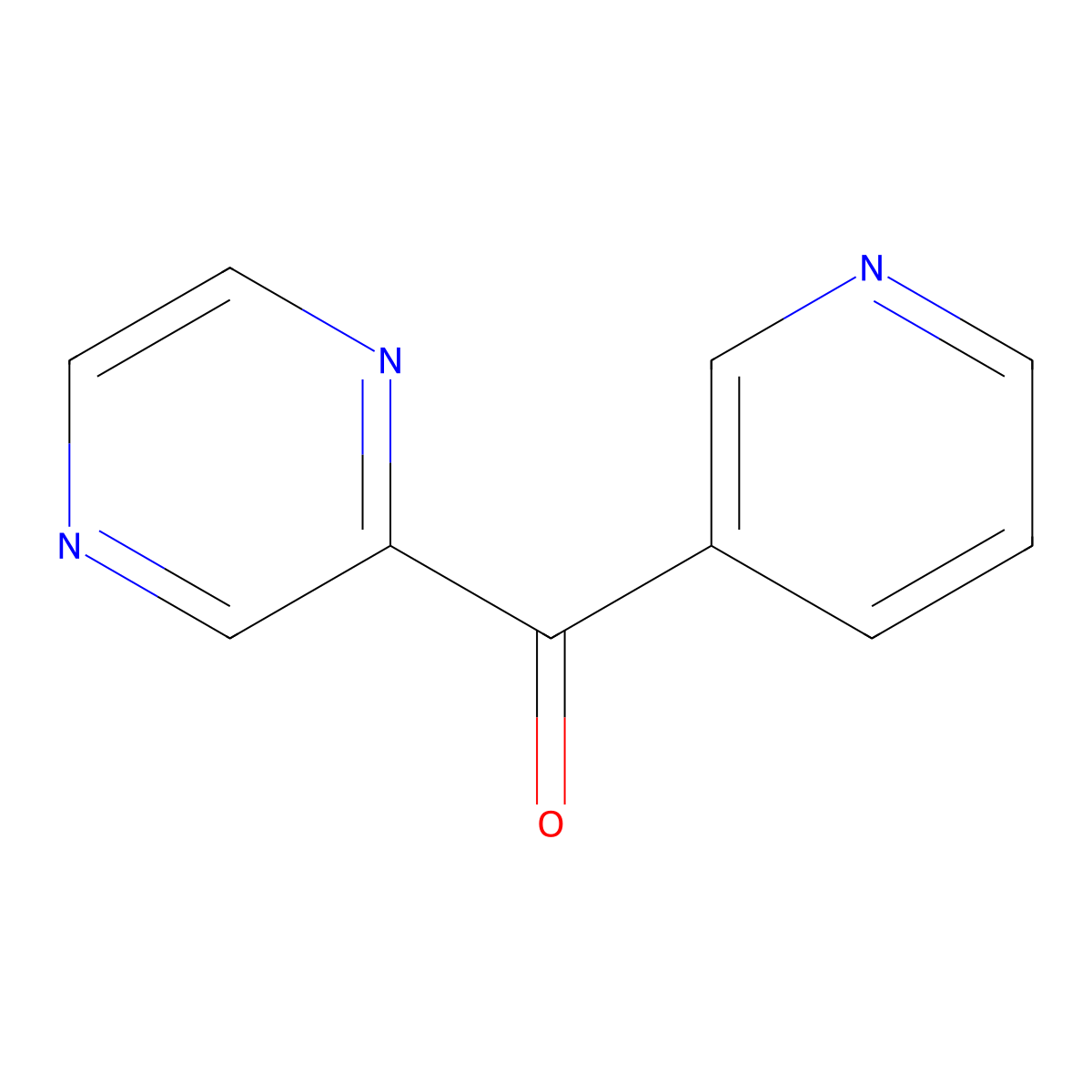 Pyrazin-2-yl(pyridin-3-yl)methanone molecular structure, CAS 188631-00-7