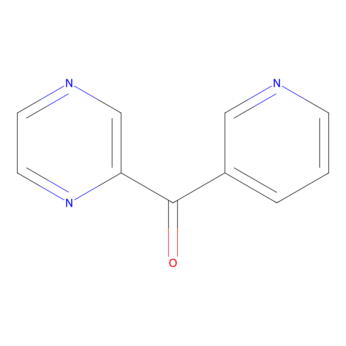 Pyrazin-2-yl(pyridin-3-yl)methanone molecular structure, CAS 188631-00-7