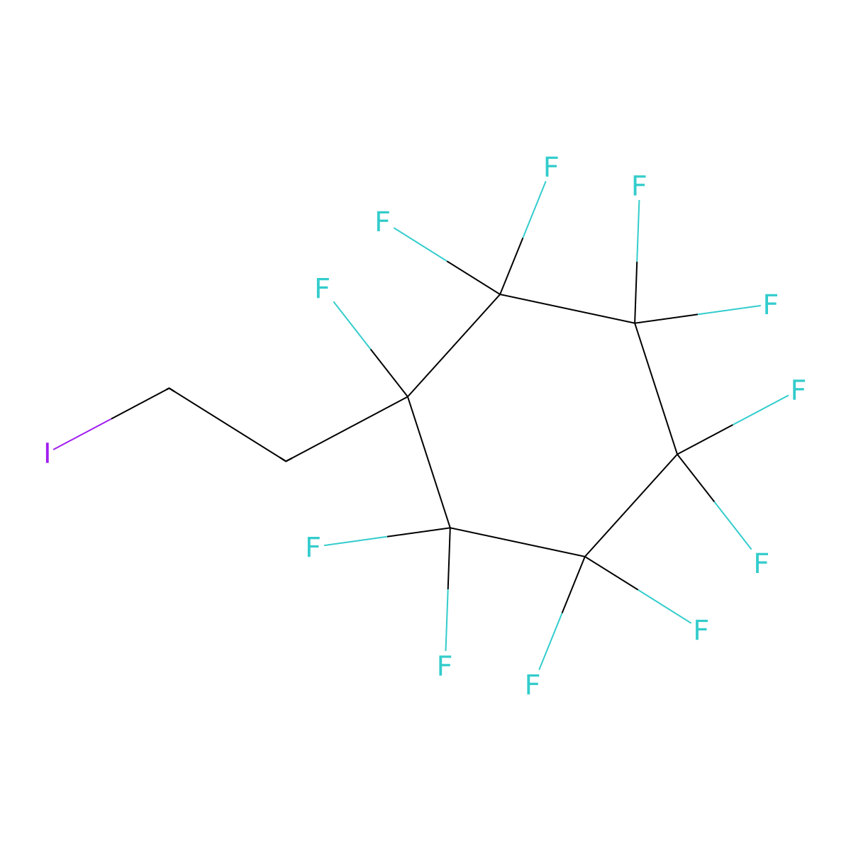 (2-Iodoethyl)perfluorocyclohexane molecular structure, CAS 188639-80-7