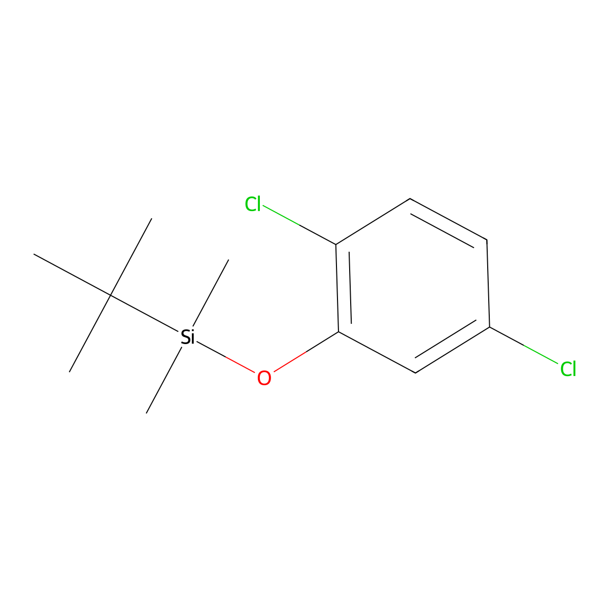 Tert-butyl(2,5-dichlorophenoxy)dimethylsilane molecular structure, CAS 188645-79-6